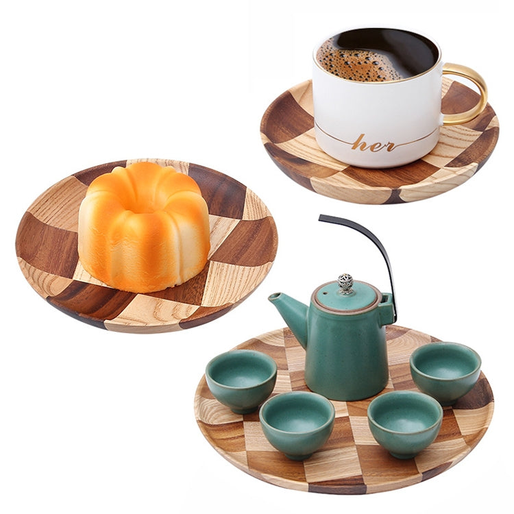 Wooden Tray Dinner Plate Household Fruit Cake Dessert Plate Wooden Dish