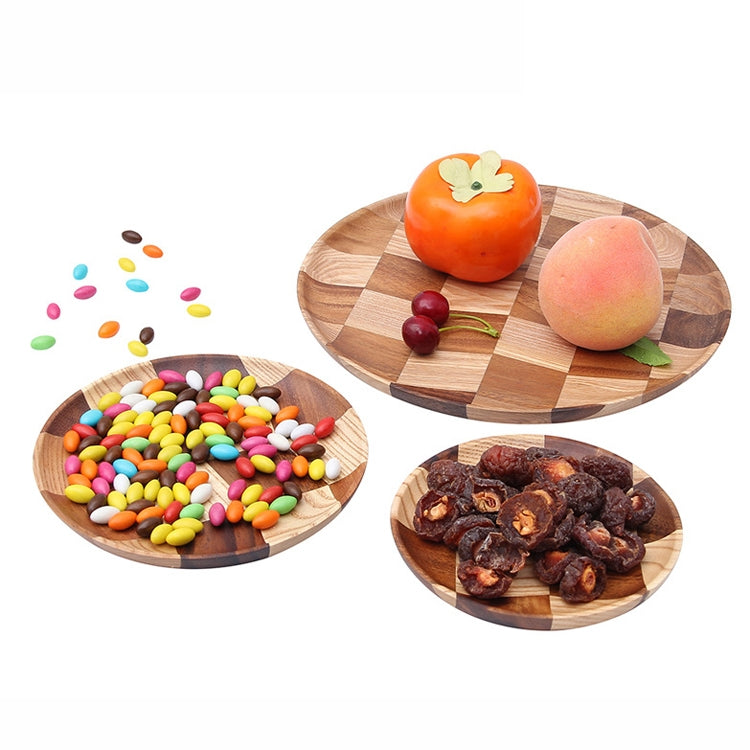 Wooden Tray Dinner Plate Household Fruit Cake Dessert Plate Wooden Dish