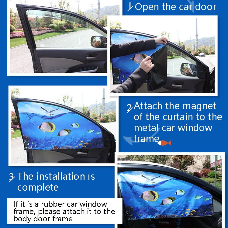 Magnetic Telescopic Sunshade Curtains for Car Windows - Ultimate UV Protection and Heat Insulation