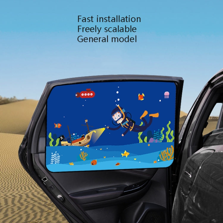 Magnetic Telescopic Sunshade Curtains for Car Windows - Ultimate UV Protection and Heat Insulation