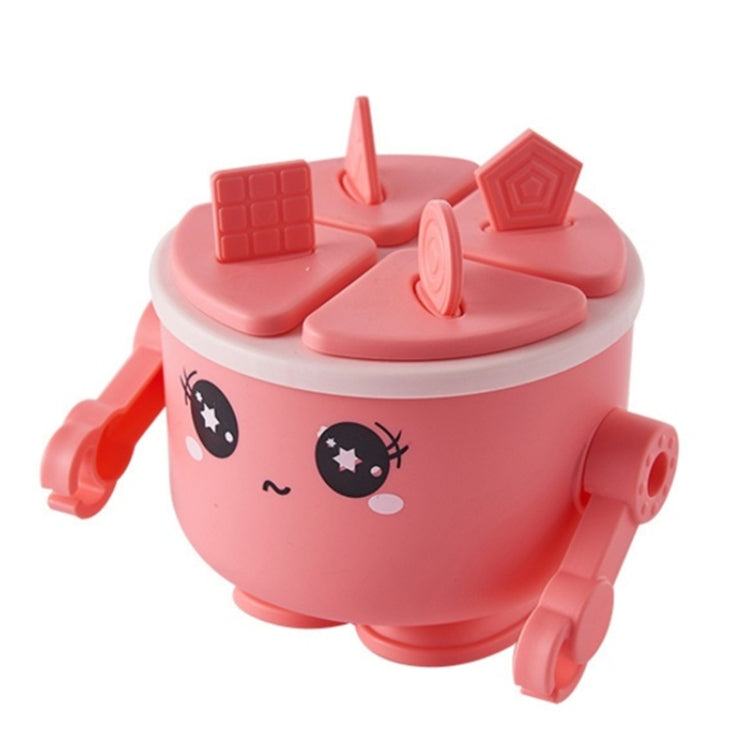 Children Silicone Ice Tray Homemade Ice Cream Mold, Specification: Robot (Red)