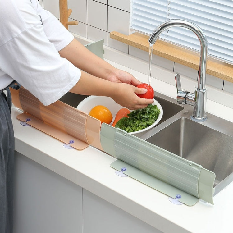 Kitchen Sink Water Baffle And Sink Heightened Splash Water Resistant Silicone Baffle, Specification: Blue