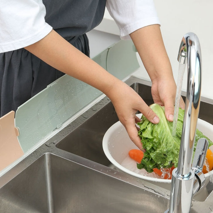 Kitchen Sink Water Baffle And Sink Heightened Splash Water Resistant Silicone Baffle, Specification: Blue
