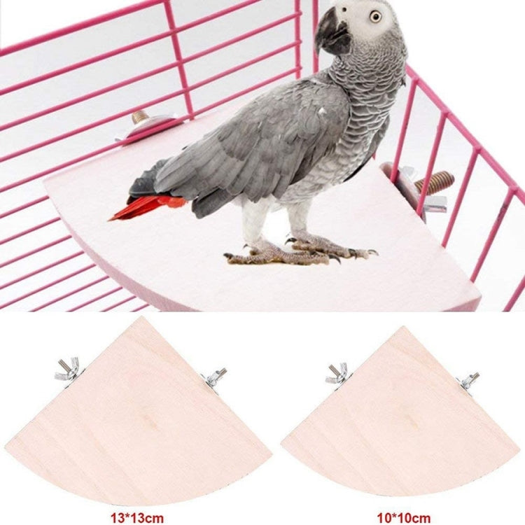 Parrot Log Fan-Shaped Platform Station Board Hamster Springboard Rest Platform