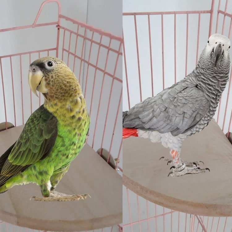Parrot Log Fan-Shaped Platform Station Board Hamster Springboard Rest Platform