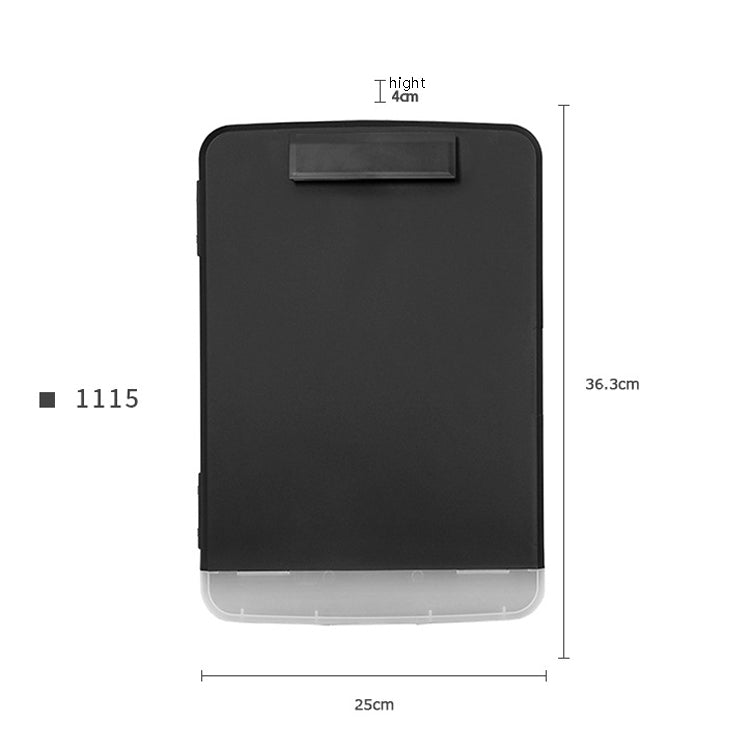 A4 Desktop Plastic Folder Data File Storage Box With Copy Panel Clip Function