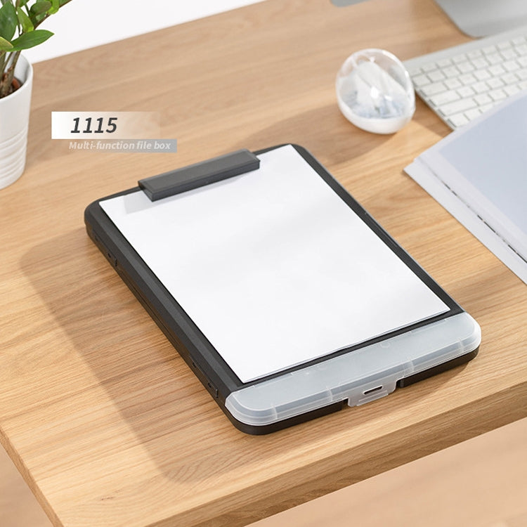 A4 Desktop Plastic Folder Data File Storage Box With Copy Panel Clip Function