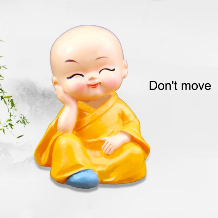 Adorable Resin Monks Car Ornaments for Charming Interior Décor