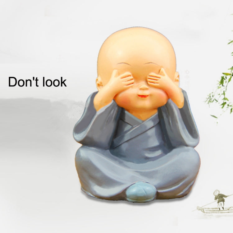 Adorable Resin Monks Car Ornaments for Charming Interior Décor