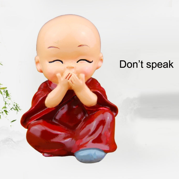 Adorable Resin Monks Car Ornaments for Charming Interior Décor