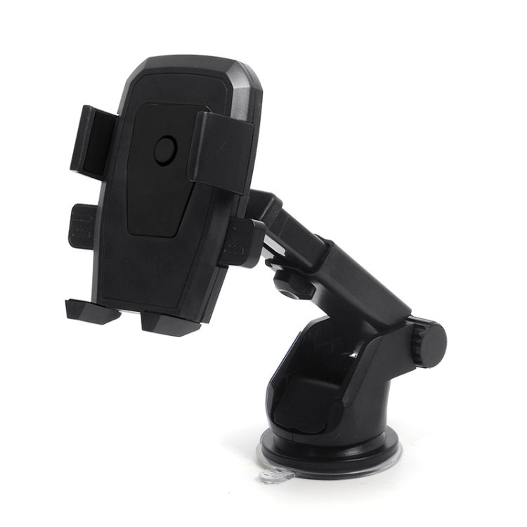 Telescopic Car Phone Holder with Automatic Lock and 360-Degree Rotation