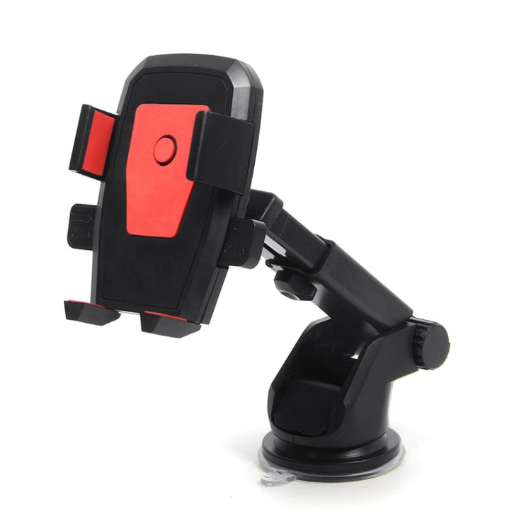 Telescopic Car Phone Holder with Automatic Lock and 360-Degree Rotation