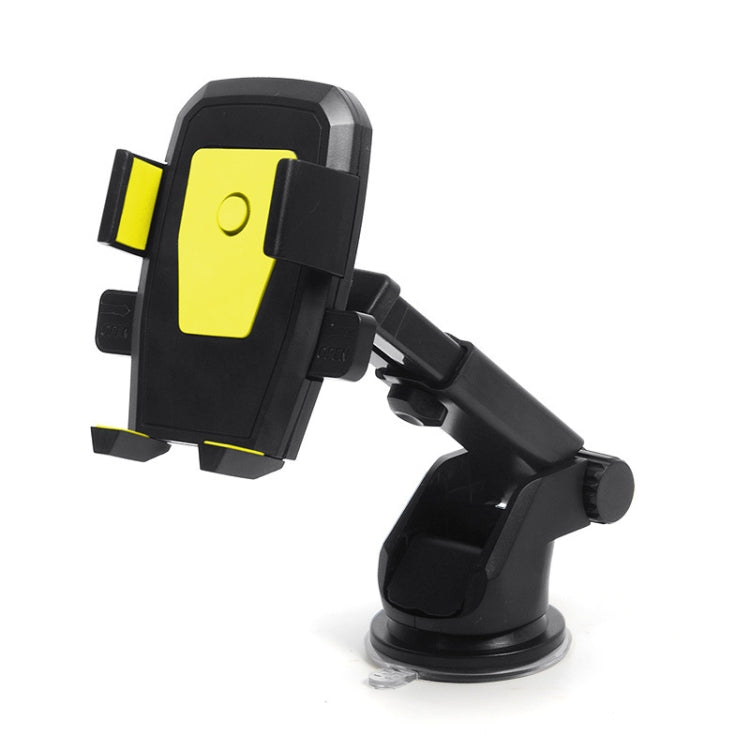 Telescopic Car Phone Holder with Automatic Lock and 360-Degree Rotation