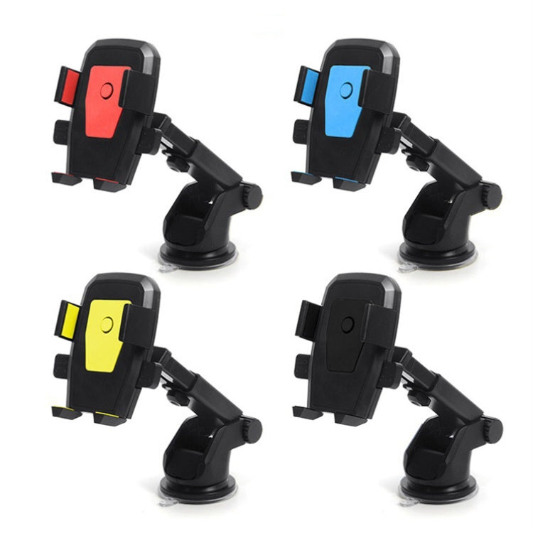 Telescopic Car Phone Holder with Automatic Lock and 360-Degree Rotation