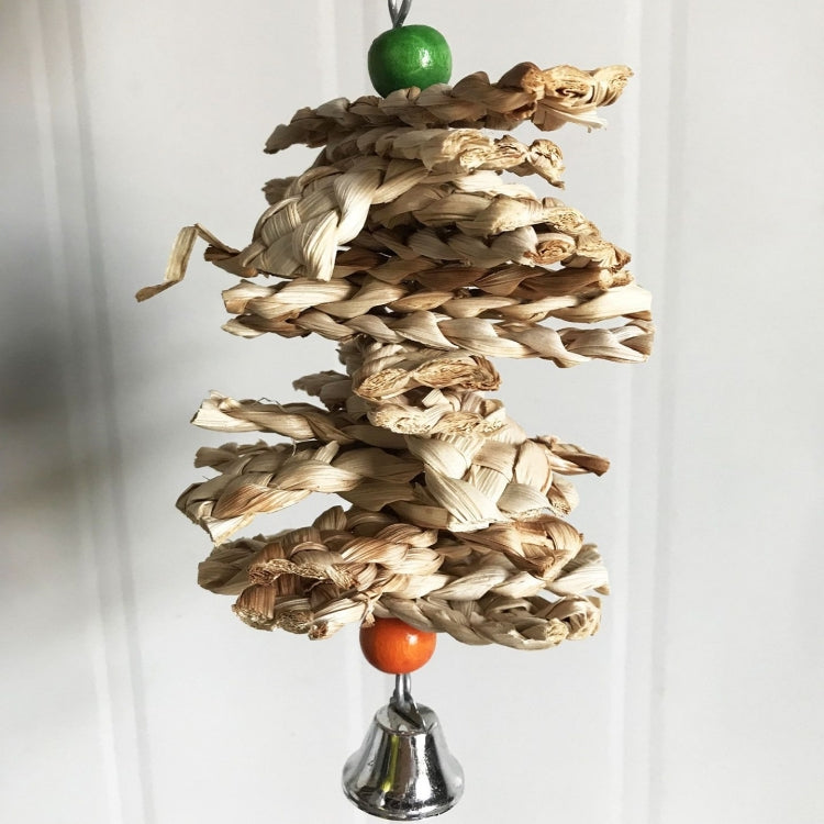 Parrot Toy Straw Corn Husk Skewers Bite Swing
