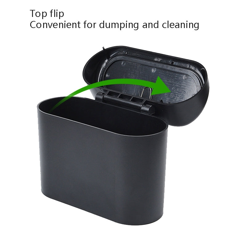 Spacious Car Bin with Flip Lid - Eco-Friendly Interior Waste Container