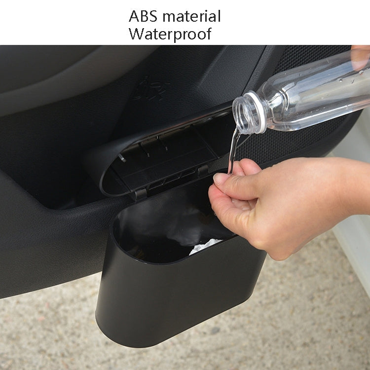 Spacious Car Bin with Flip Lid - Eco-Friendly Interior Waste Container