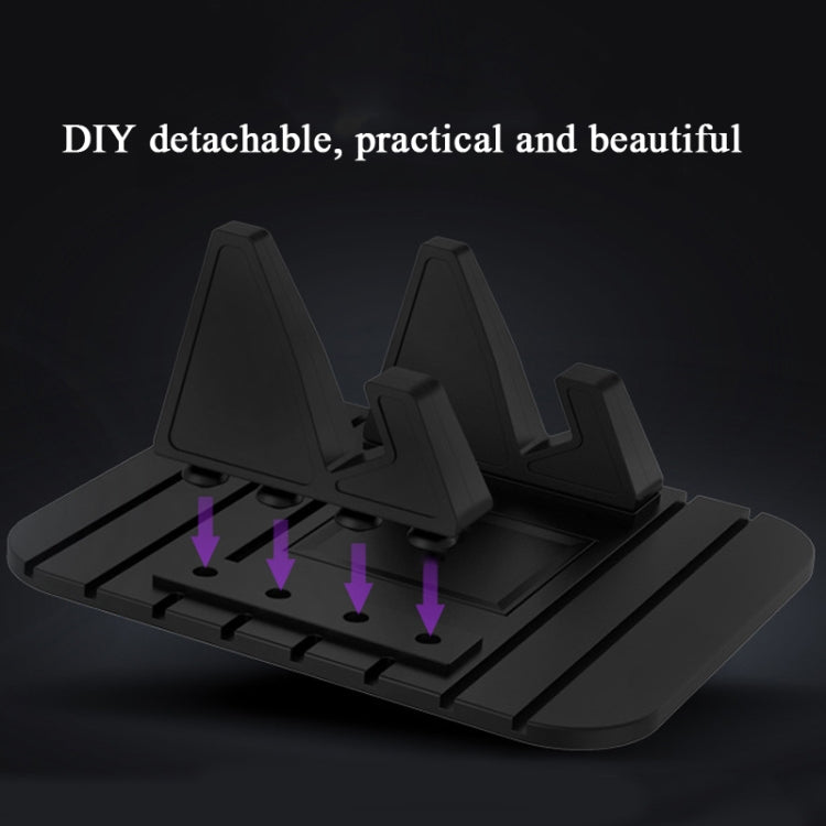 6-Piece Silicone Lazy Car Phone Holder Set