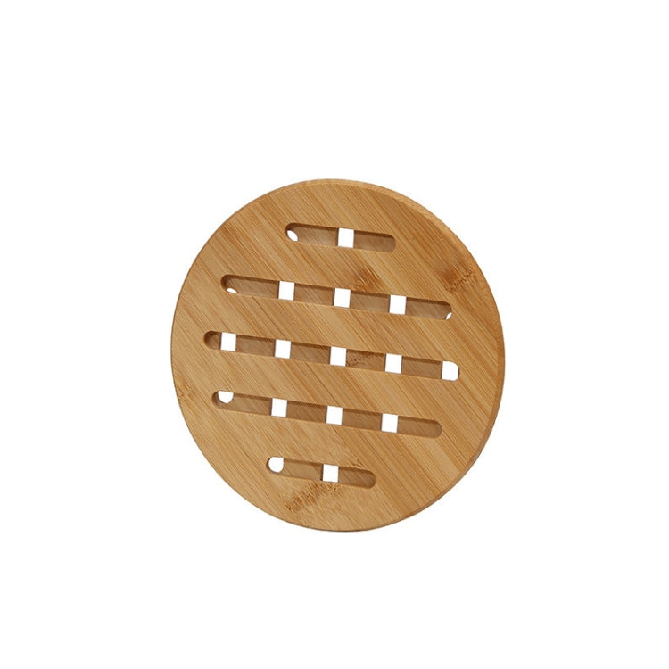 Home Dining Table Pot Cushion Cup Pad Thick Bamboo Insulation Pad Large Square 19.5cm