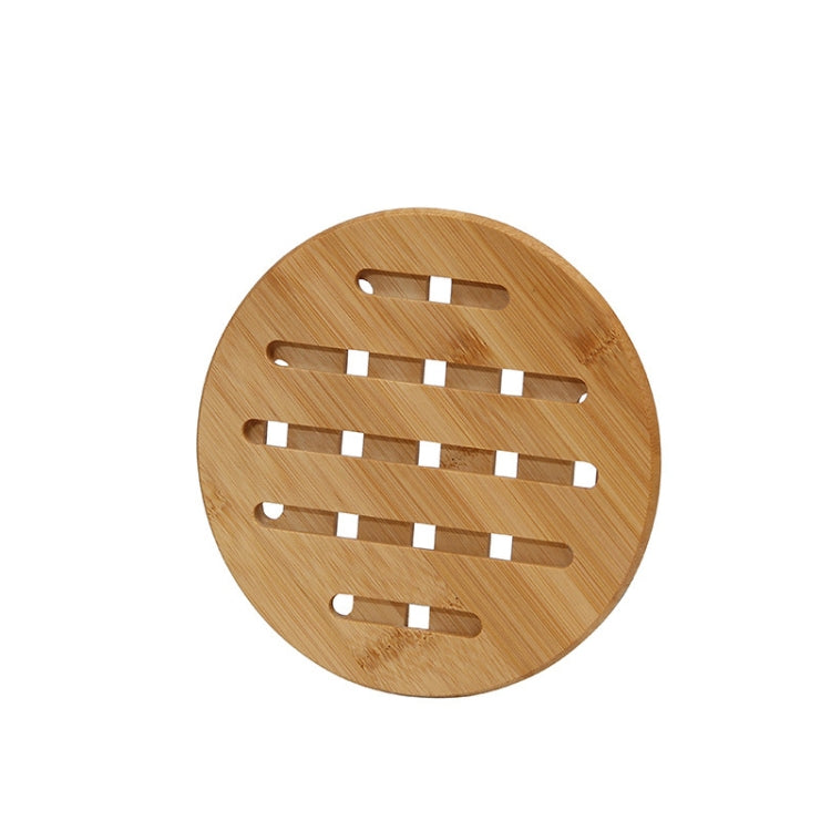 Home Dining Table Pot Cushion Cup Pad Thick Bamboo Insulation Pad Large Square 19.5cm