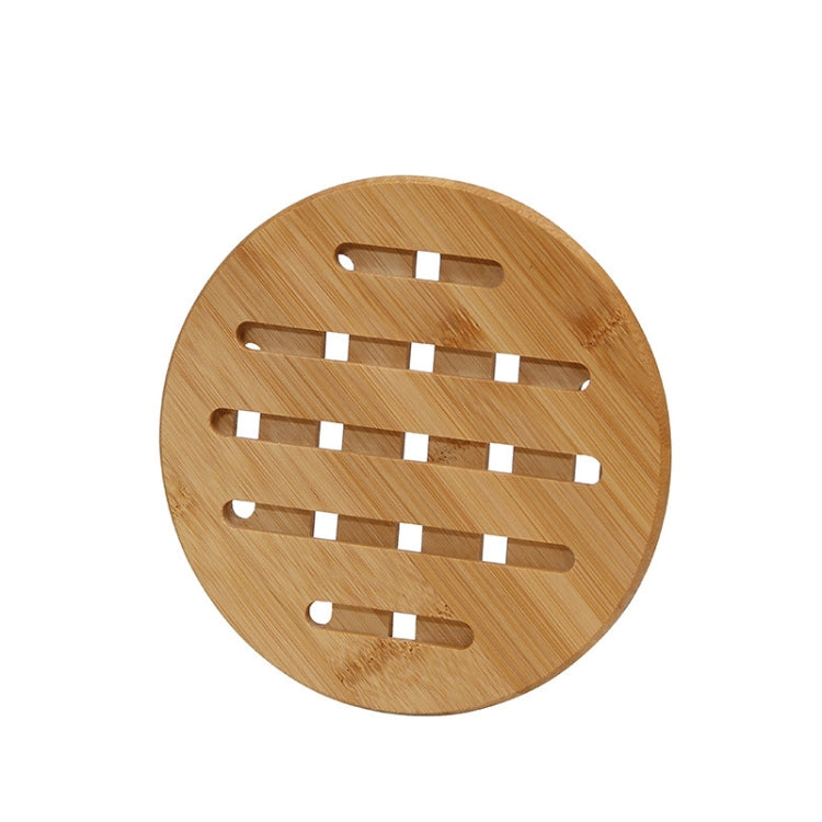 Home Dining Table Pot Cushion Cup Pad Thick Bamboo Insulation Pad Large Square 19.5cm