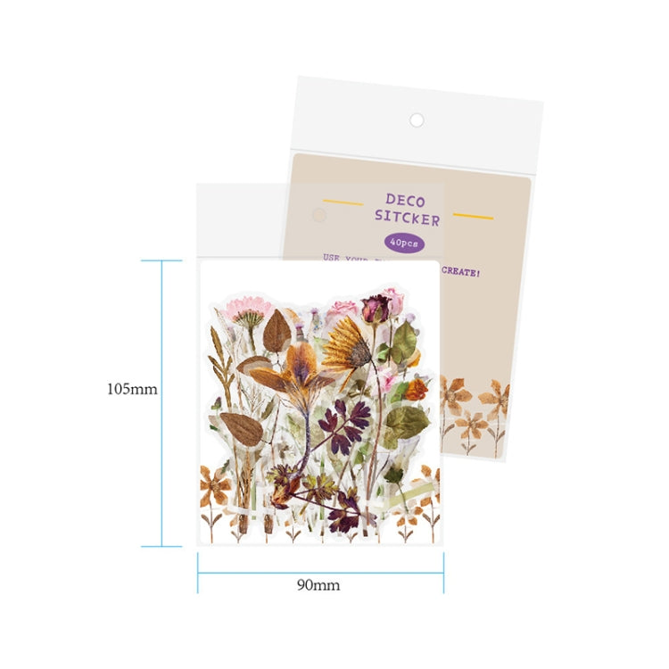 40 in 1 Fresh Hand Account Diary DIY Sticker Color Random Delivery