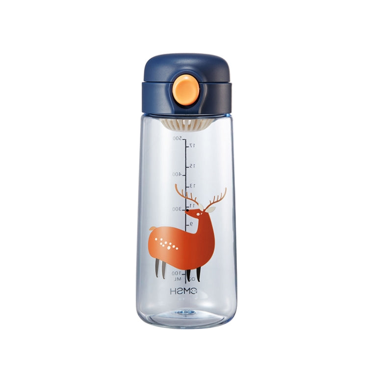 Cartoon Animal Plastic Water Cup Student Pop Lid Cup