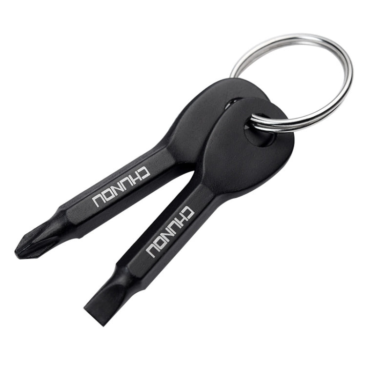 Compact 7 Piece Metal Phillips Screwdriver Keyring Tool