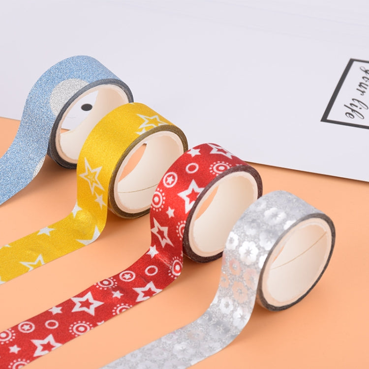 60 Colors / Box Glitter Tape Easy To Tear Manual DIY Tape