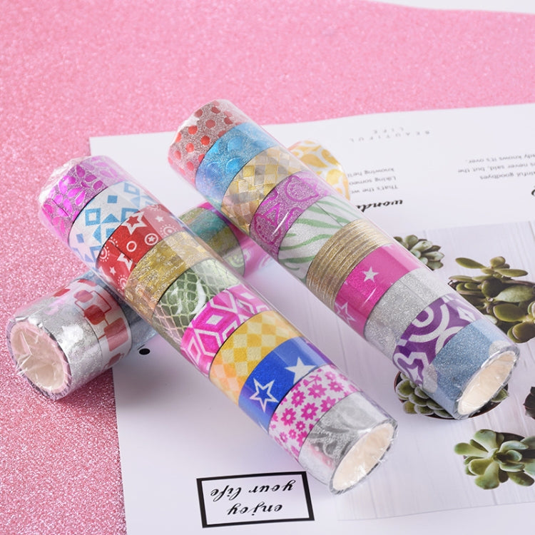 60 Colors / Box Glitter Tape Easy To Tear Manual DIY Tape