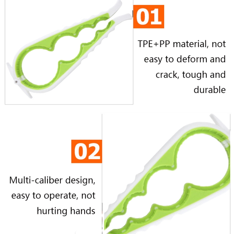 Multifunctional Silicone Non-Slip Bottle Opener Household Safety Can Opener