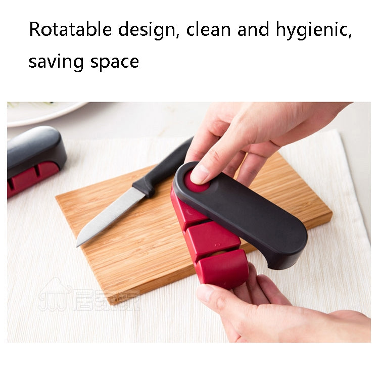 Handle Foldable Ceramic Grinding Stone Grade Carrying Thick Dual Groove Non-Slip Assembly Sharpener