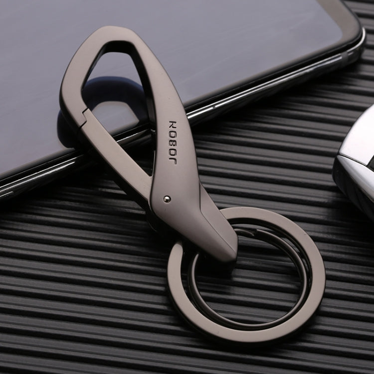 JOBON ZB-197 Stylish Zinc Alloy Car Keychain with Double Ring Design