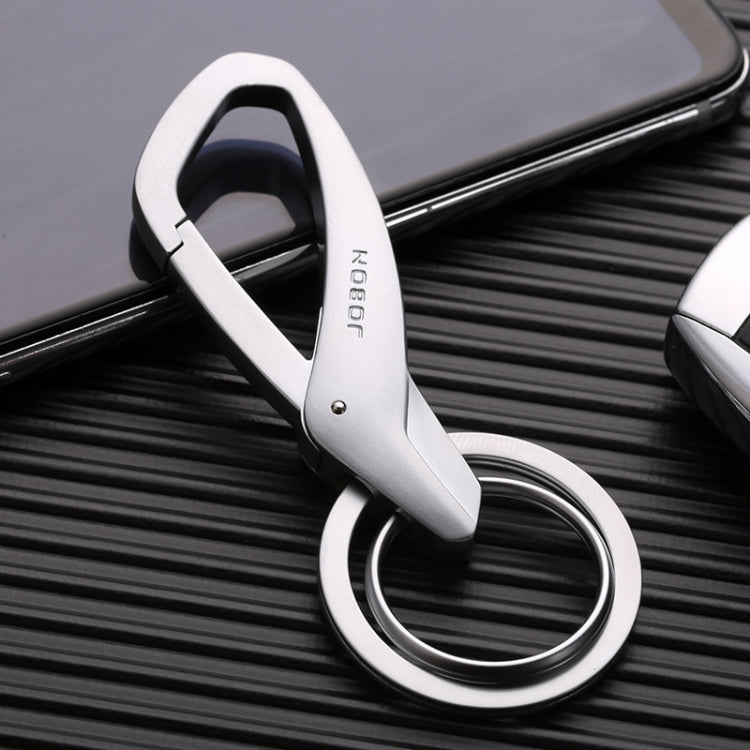 JOBON ZB-197 Stylish Zinc Alloy Car Keychain with Double Ring Design