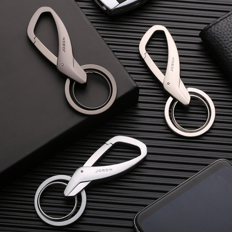 JOBON ZB-197 Stylish Zinc Alloy Car Keychain with Double Ring Design