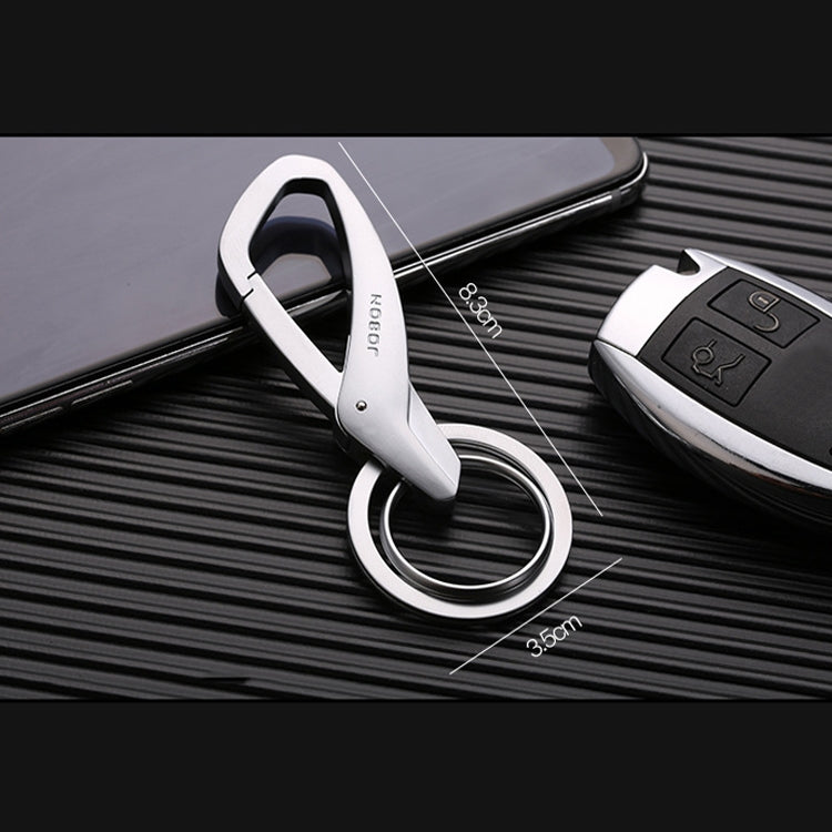 JOBON ZB-197 Stylish Zinc Alloy Car Keychain with Double Ring Design