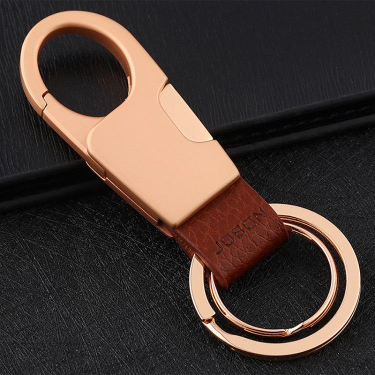 ZB-028YSK Stylish Zinc Alloy Car Keychain with Side Press Design