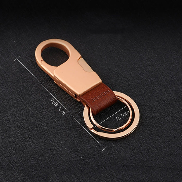 ZB-028YSK Stylish Zinc Alloy Car Keychain with Side Press Design