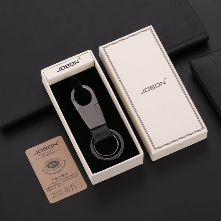 ZB-028YSK Stylish Zinc Alloy Car Keychain with Side Press Design