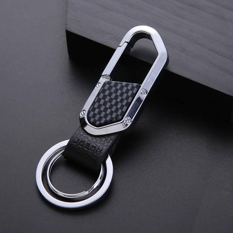 Elegant JOBON ZB-106A Dual Loop Metal Keychain for Businessmen - Stylish Car Pendant Accessory