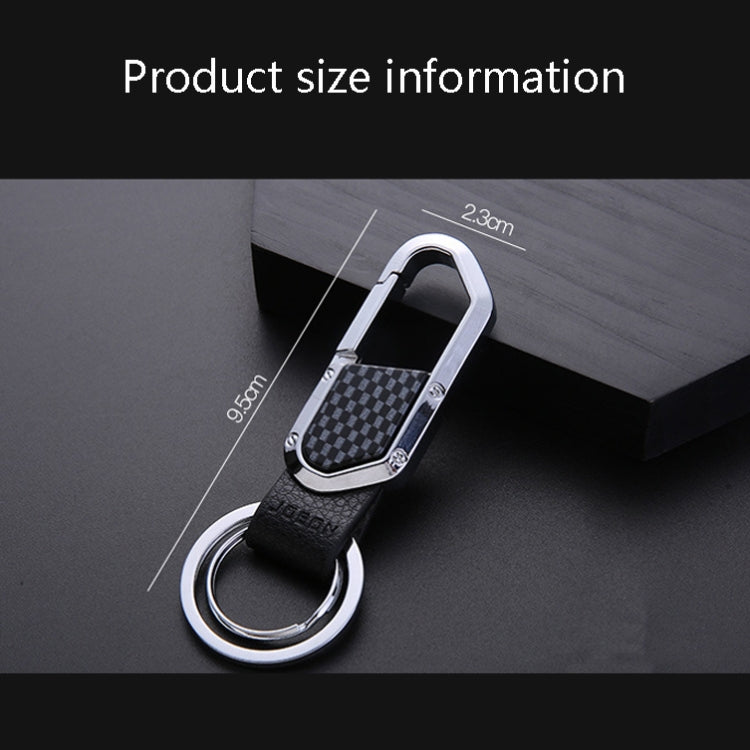 Elegant JOBON ZB-106A Dual Loop Metal Keychain for Businessmen - Stylish Car Pendant Accessory