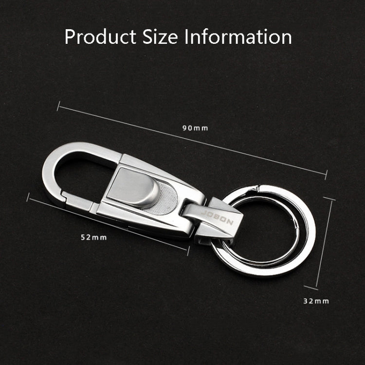 JOBON ZB-071 Men's Stylish Zinc Alloy Keychain with Dual Ring Design