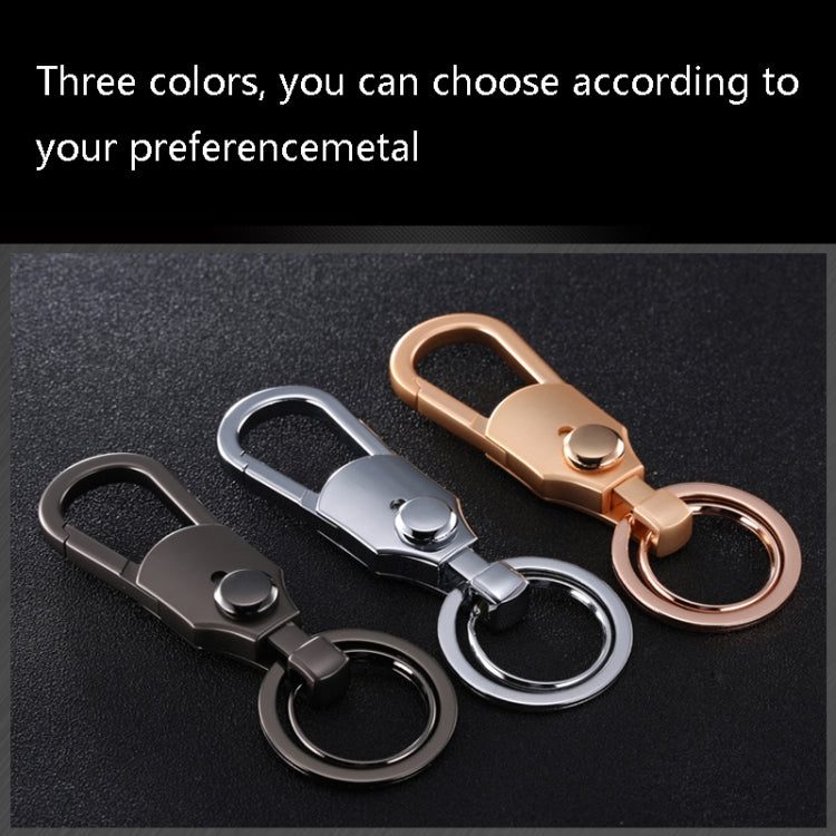Stylish JOBON ZB-098 Zinc Alloy Car Key Pendant with Dual Ring Design