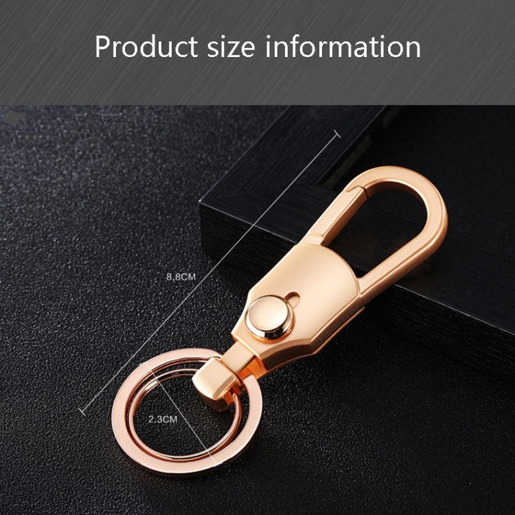 Stylish JOBON ZB-098 Zinc Alloy Car Key Pendant with Dual Ring Design