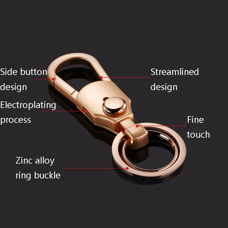 Stylish JOBON ZB-098 Zinc Alloy Car Key Pendant with Dual Ring Design