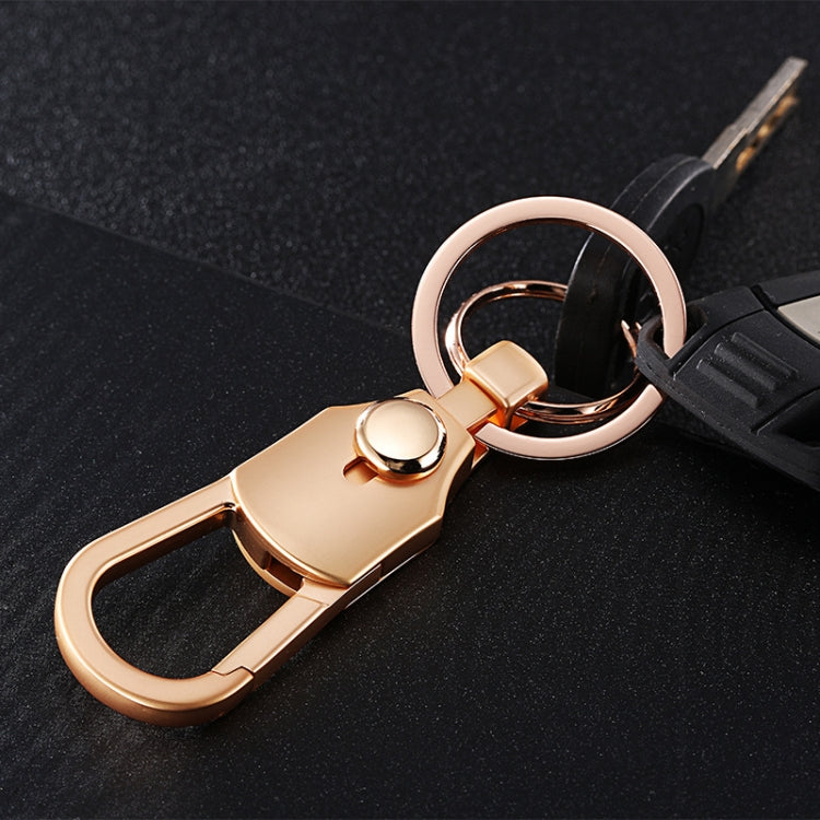 Stylish JOBON ZB-098 Zinc Alloy Car Key Pendant with Dual Ring Design