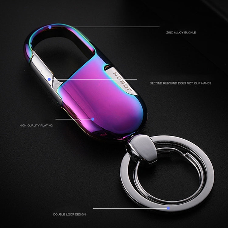 Stylish JOBON ZB-176 Zinc Alloy Car Keychain with Side-Press Button
