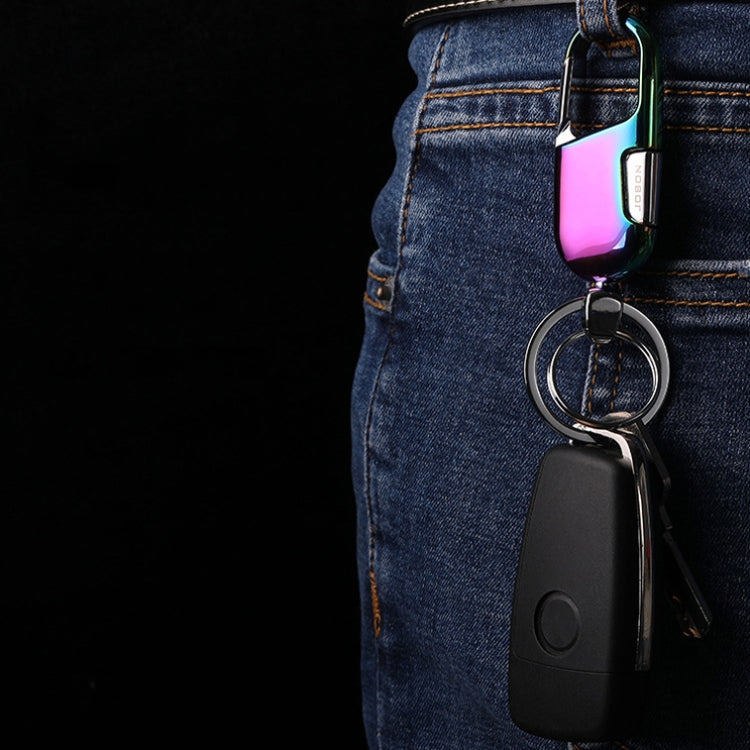Stylish JOBON ZB-176 Zinc Alloy Car Keychain with Side-Press Button