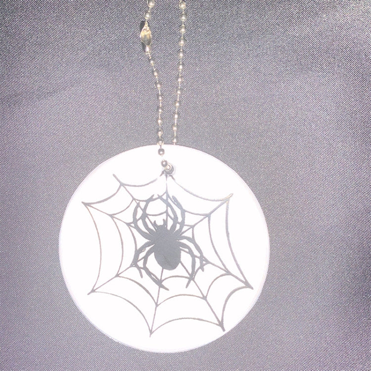 10 PCS Spider Web Type Reflective Waterproof Pendant For Night Riding Student Schoolbag Pendant Random Colour Delivery