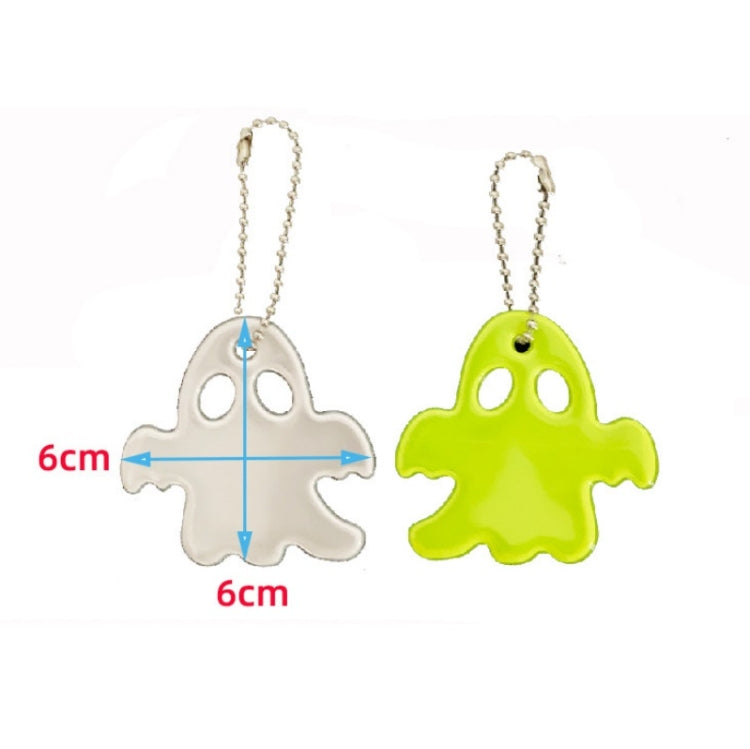 2pcs Ghost Reflective Waterproof Pendant Student Schoolbag Night Riding Reflector Random Colour Delivery